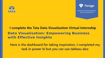 Tata Data Visualization Virtual Internship Dashboard