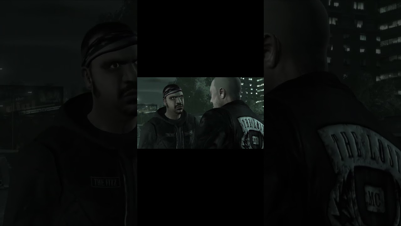 GTA 4 - Johnny Klebitz and Jim are being pursued by corrupt police officers.  