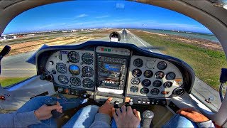 Tecnam P2002Jf Windy Cockpit Landing At Larnaca Airport Touch And Go Gopro Cockpit View Atc