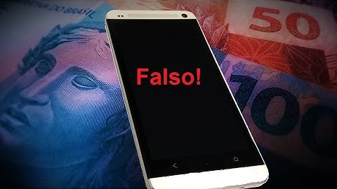 Identificando nota falsa com o celular