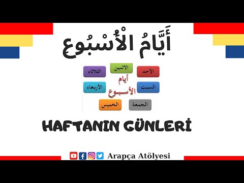 #Arapcagünler1-ARAPÇA'DA HAFTANIN GÜNLERİ ( ARAPÇA GÜNLER)