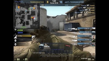 CS:GO MM #4 1v5 fast ace Dust 2