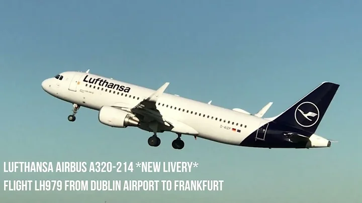 LUFTHANSA Airbus A320 *NEW LIVERY* take off from DUBLIN AIRPORT