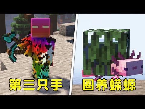 我的世界：五個生存小技巧，秒切道具，隱藏的第三隻手？
