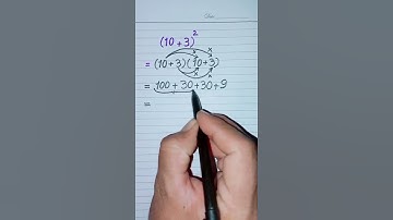 Solution of (10+3)² in Mathematics #knowledge #knowledge #quiz