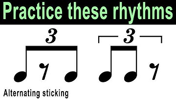Triplet 8th Note Rhythm Exercises @ 80 bpm
