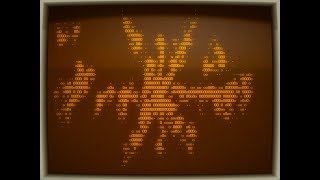 Retro ASCII Diffusion Limited Aggregation (DLA)