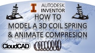 How to make a coil spring compress/animate | Autodesk Inventor