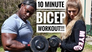 10 MINUTE BICEP WORKOUT FOR A MASSIVE PUMP