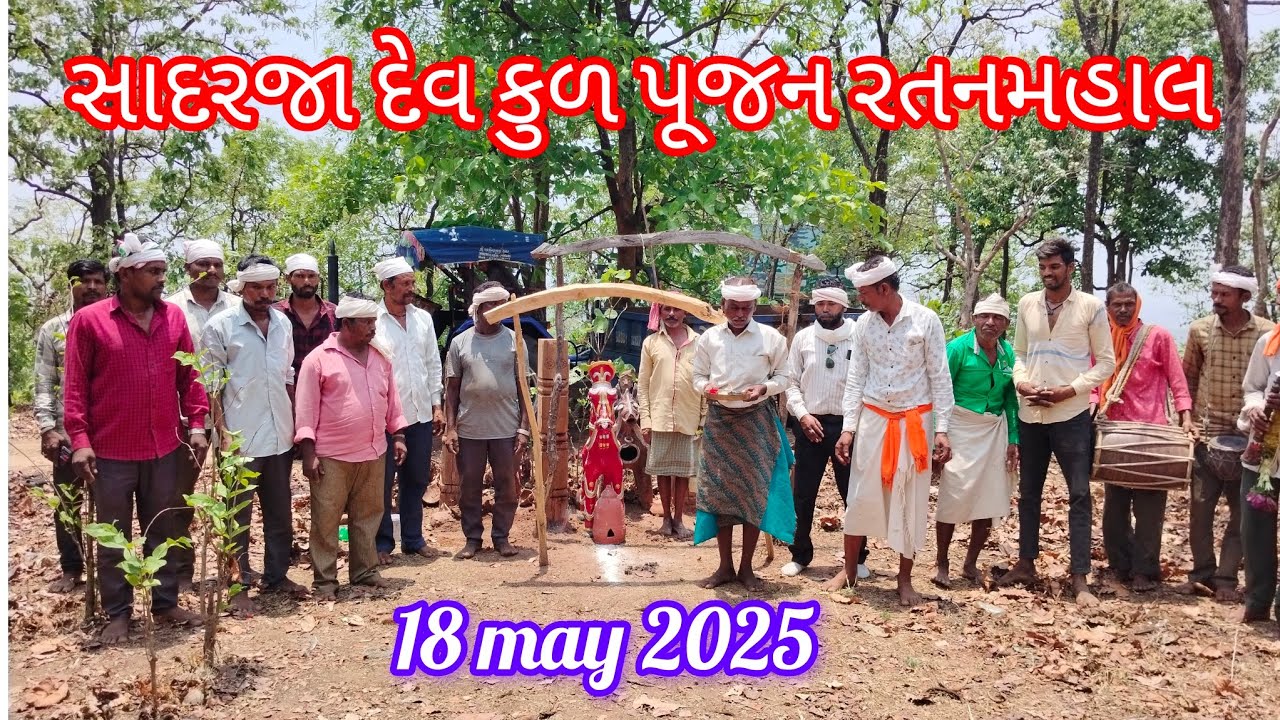 સાદરજા દેવકુળ પૂજન રતનમહાલ//#adivasimela//16 may 2025