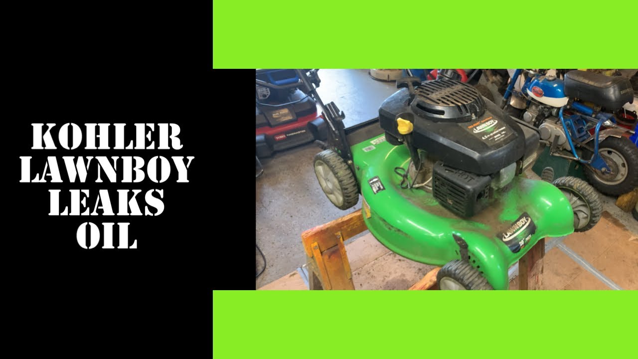 Lawnboy mower leaks oil, Kohler oil leak and self propel cable