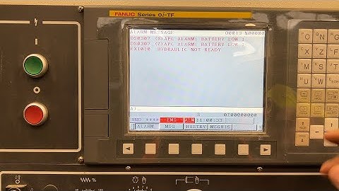 FANUC 0i-TF: DS0307 (X) APC ALARM  BATTERY LOW 1 / DS0307 (Z) APC ALARM  BATTERY LOW 1