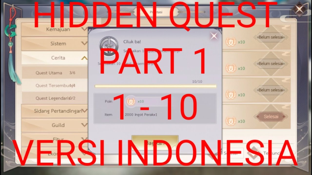 Hidden Quest VERSI INDONESIA (1 - 10) Part 1