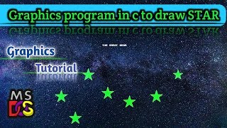 c graphics program to draw a star