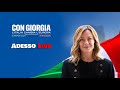 Adesso live da piazza del popolo con giorgia meloni collegatevi