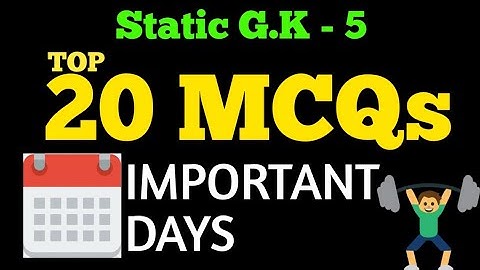 Static gk-5 (Important Days) for OSSSC Combined Exam || ARI | AMIN | SFS | FG | EC ||