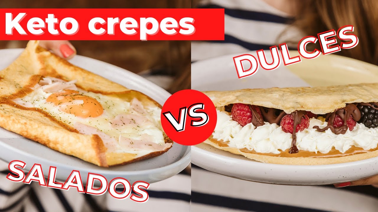 DULCE VS SALADO - Crepes KETO rápidos ⏰  | KETO CON LAURA