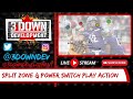 Split Zone and Power Switch Play Action.