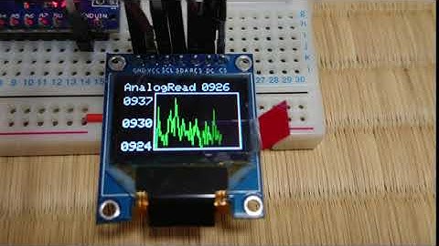 ArduinoとフルカラーOLEDでグラフを表示する