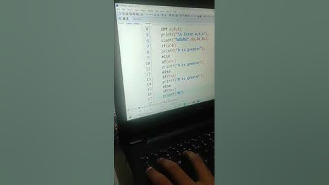 Comparing 2 numbers in C...