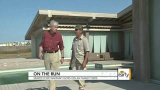 The Early Show - Search for Qaddafi goes on as family flees