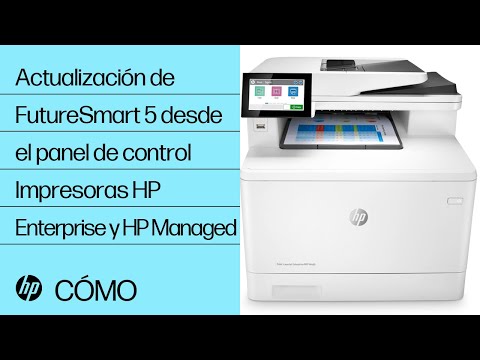 Actualización de FutureSmart 5 desde el panel de control | Impresoras HP Enterprise y HP Managed