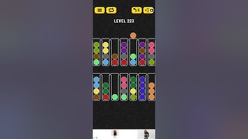 Ball sort puzzle level 223 #ballsortpuzzle