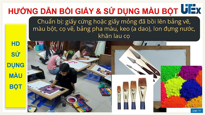 Hướng dẫn bồi giấy vẽ màu nước