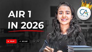 How I’d Study Smarter (Not Harder) for CA 2026