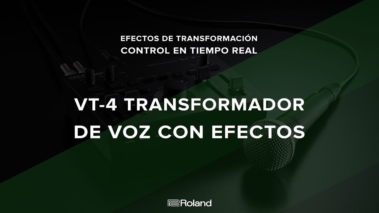 Roland VT 4: Transformador de voz 🤖 🎤 - YouTube