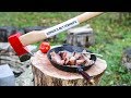 Cooking with splitting axe