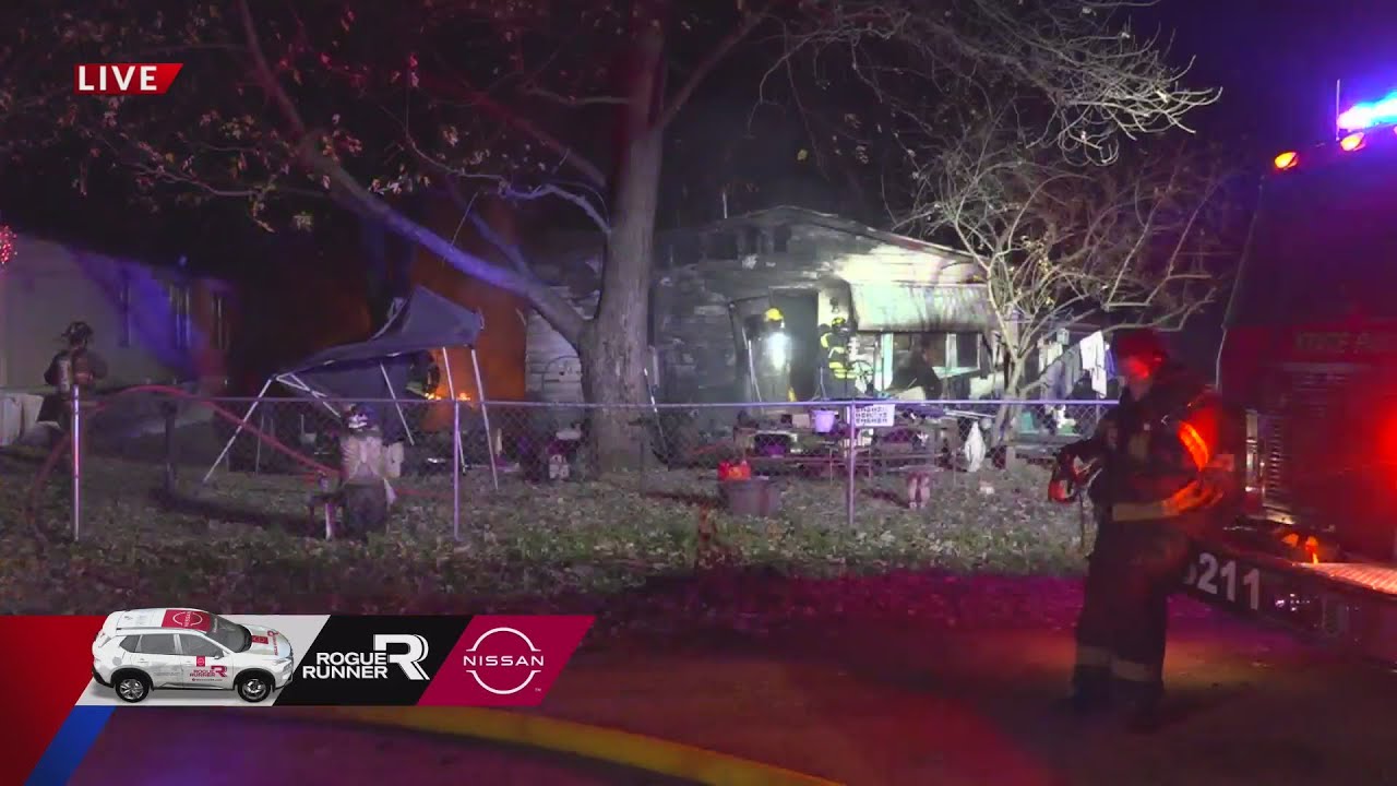 St. Clair County, Illinois home on fire Wednesday morning