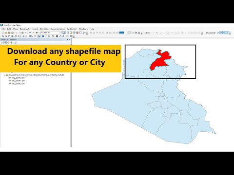 How to download any shapefile map [For City or Country]