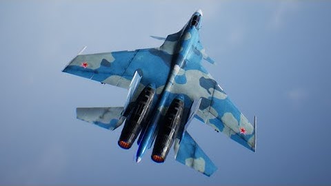 unreal engine 4 : Jet Fighter SU-33D Flanker flight control simulation