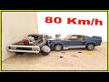 Dodge Charger VS Ford Mustang 💥 80 KM/H 💥 Lego Technic CRASH test - FAST and FURIOUS