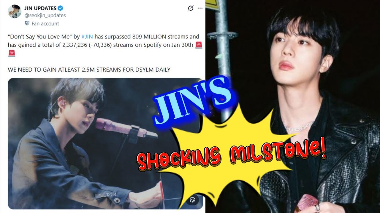 Песня Джина довела ARMY до слёз… 809 МЛН прослушиваний 💥😱