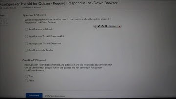 Using ReadSpeaker to Take Quizzes in Brightspace Using Respondus LockDown Browser
