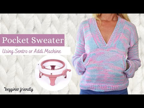 I made a sweater with a knitting machine!
