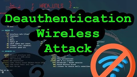 Hack_Utils: Easy Deauthentication Wireless Attack (Ethical Hacking)