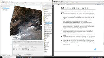 Atmospheric correction using ENVI