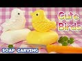 SOAP CARVING| Cute Birds | Easy and Basic | How to make | DIY | ASMR | Natural Sound |