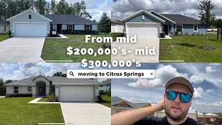 Moving to Citrus County, Florida?  Inside 3 New Construction Homes in Citrus Springs!