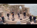 Fisherman’s Friends singing Billy O’Shea and Leave her Johnny at the Minack Theatre 2021