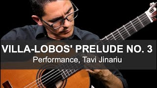 EliteGuitarist.com - Prelude No. 3 by Villa Lobos - Performance, Tavi Jinariu