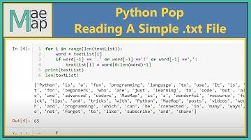Python Pop: Reading A Simple Text File