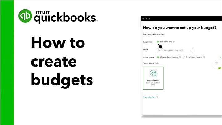 How to create budgets in QuickBooks Online