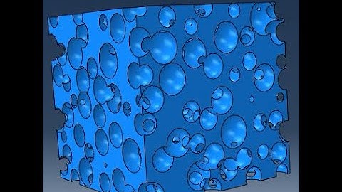 3D solid model of porous structures using Abaqus (Part 1)