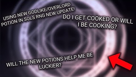 Using the new Godlike/Overlord Potion in Roblox Sols RNG |April Fools Update|