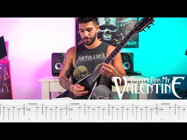 Bullet For My Valentine - Waking The Demon - Guitar Cover with On Screen Tabs(#23) class=