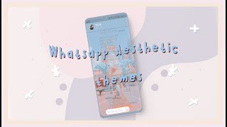 Customize your whatsapp with these aesthetic themes !!| *· ̊its Dakkiii -̖́ ENG SUBS screenshot 2